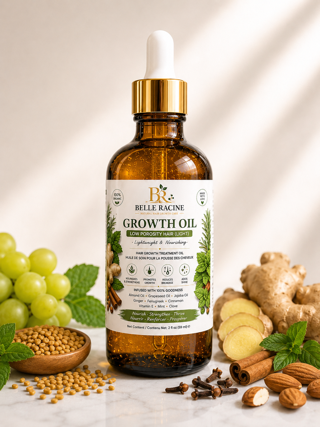 Low Porosity Hair Growth Oil 4oz
